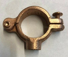 Clamp on Clevis Bracket – 1 inch – Copper Plated – Open Box – New Old Stock