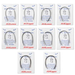10 Packs Dental Orthodontic Niti Round Arch Wires Heat Thermal Activated ns