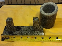 Serpentinite desk accessory set from Zambales, Philippines