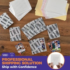 Ding Defend Card Shipping Protector Envelopes Bubble Mailer Kit with 110 Semi…