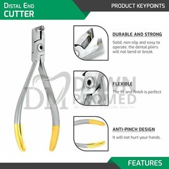 TC Distal End Cutter Plier Hold & Cut Soft and Hard Wire Orthodontic Instruments