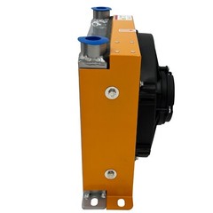 65L/min Aluminum Hydraulic Air Cooler DC12V Air-cooled Oil Radiator