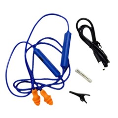 2Set Blue Ear Plugs Bluetooth Earphone For Work, Noise Suppression, Hearing USA