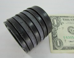 One 7-Piece Hydraulic Cylinder Rod V Seal Packing Set 25.37 x 41.27 x 35.05 MM