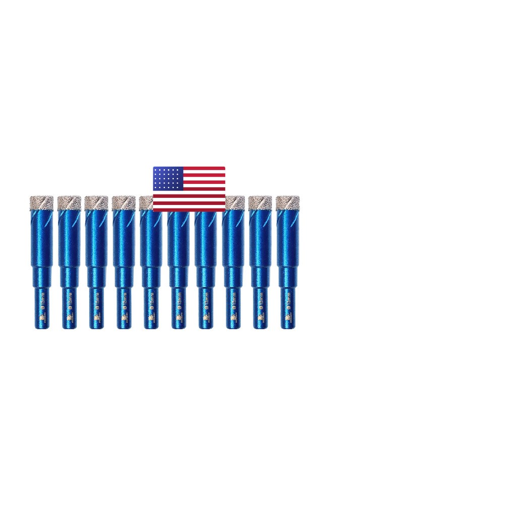 Dry Diamond Drill Bit Setbrschnitt 10Pcs/Pack 1/2 Inch 12Mm Diamond Hole Saw