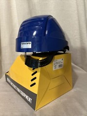 Volvo Blue/Iconic Logo Peltor Safety Construction Helmet with Safety Visor
