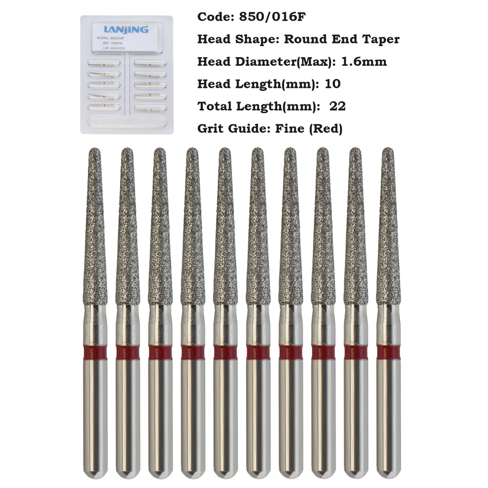 Diamonds Burs Dental Round End Taper FG Friction Grip 856 850 Coarse High Speed