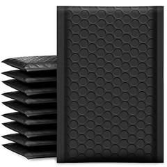 Bubble Mailers 3.5×6.5 Inch 50 Pack Padded Envelopes 3.5×6.5″ 50PC Black