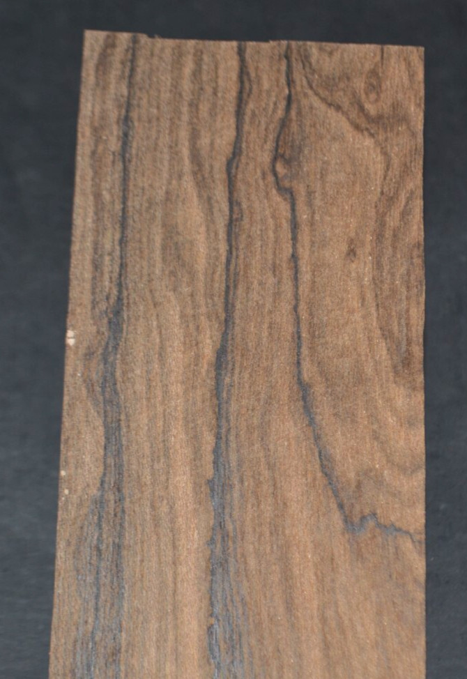 Ziricote Raw Wood Veneer Sheet 3 x 31 inches 1/42nd 35137-41
