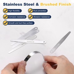 4pcs Metric Thickness Feeler Gauge 0.07mm Single Blade Tapered Feeler Gauge