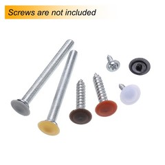 300Pcs Plastic Screw Cap Covers 12mm Tapping Screw Cover Dark Yellow