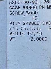 LOT of 50 Screws #10 Brass Phillips Round Head Wood Screws 2”
