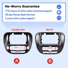 2G+64G Radio for Kia Soul 2014-2017 (Only for Manual A/C), 9 inch Android Tou…