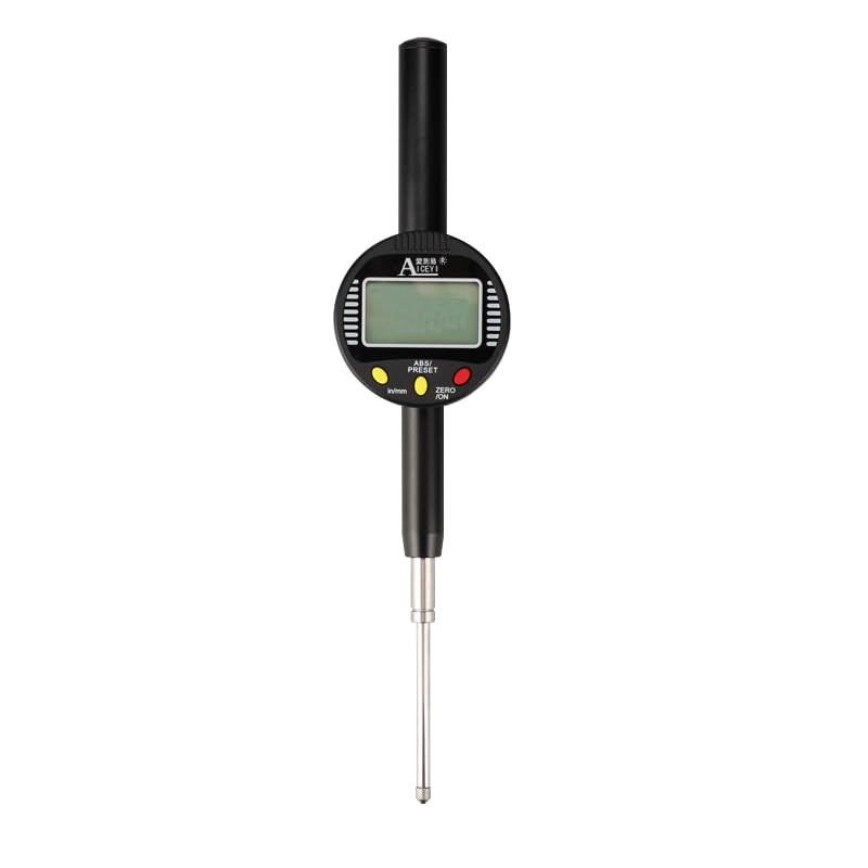 Digital Dial Indicator 0-2In/50.8Mm, 0.01Mm/ 0.0005″ Tolerance Function Inch/Met