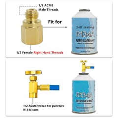 With BPV31 Bullet Piercing Tap Valve for A/C Refrigerant System R134a/R-12/R-22