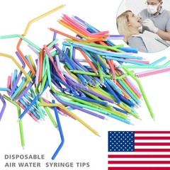 250 Pcs Dental Air Water Spray Triple Syringe Nozzles/Tips/Tubes Disposable USA
