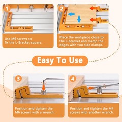 CNC Positioning Side Clamps Aluminum Low Profile Vise for CNC Router