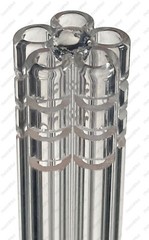3″ 3.5″ 4″ 4.5″ 19mm / 18mm to 14mm Glass Downstem 5-Arm Tree Barrel Tube 15-Cut