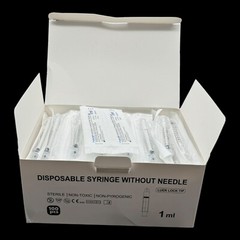 Syringe – Sterile – Luer Lock – 1ml-10ml – 2×100/pk