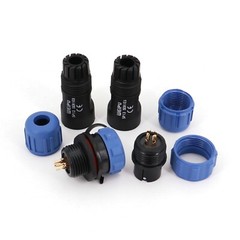 SP13 Waterproof IP68 In-Line Male and Female Circular Cable Plug Connector