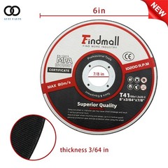 25PACK 6″×.045″×7/8″ Cut off Wheel – Metal & Stainless Steel Thin Cutting Discs