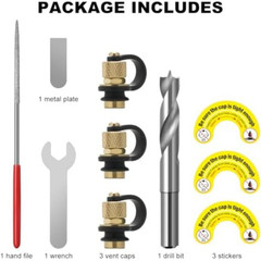 Magicfour Fuel Gas Can Vent Caps, 3 Pack Fuel Gas Tank Vent Caps Gas Can Replace