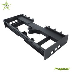 W Receiver Hitch & Spear Sleeves Skid Steer Heavy-Duty Pallet Fork Frame 4000lb