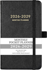 2026-2029 Pocket Planner – 3 Year Monthly Planner 2026-2029, Jul.2026 – Jun.2029