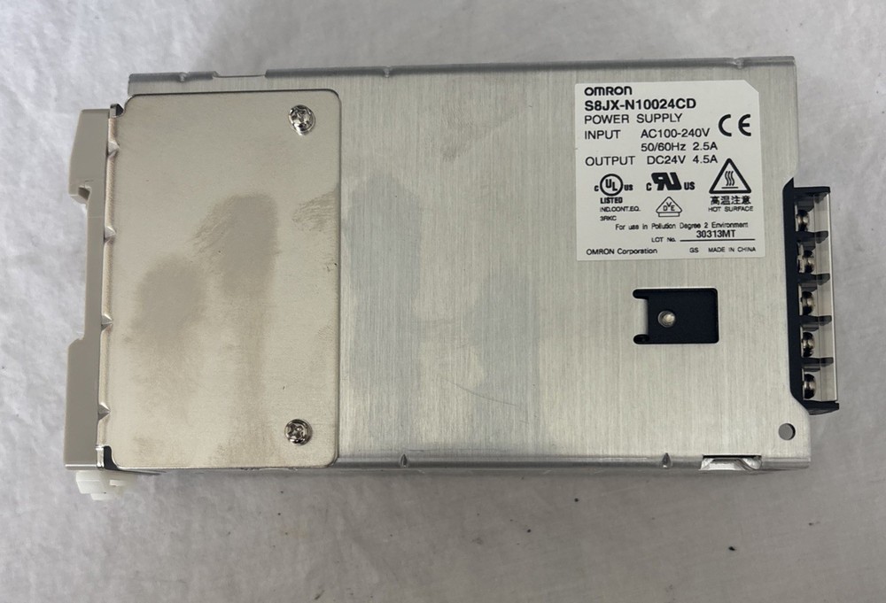 Omron S8JX-N10024CD Power Supply DC24V 4.5A AC100-240V 50/60Hz 2.5A Free Ship