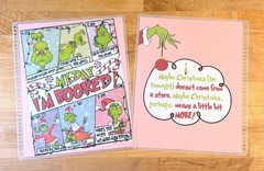 MATTE Finish Grinch My Day I’m Booked Cover Set 4 use w/ Erin Condren Planner~