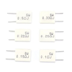 5W Non-inductive Cement Resistor ±5%, Series Resistance Values 0.01Ω to 100Ω