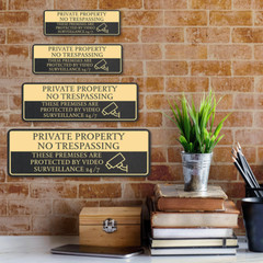 Standard Plus No Trespassing These Premises Are Protected by Video Surveillance