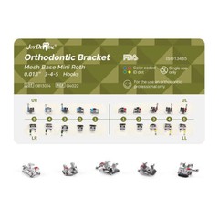 20X Soportes metálicos para ortodoncia Dental Mini Roth/MBT 022/018 ganchos 345