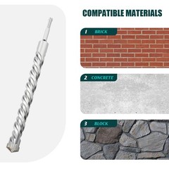 Grixlen 1 In X 31.5 In 25 X 800Mm Sds Max Rotary Hammer Drill Bit Concrete