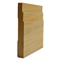 EWBB29 Contemporary Stepped 5-1/4 Tall Baseboard Molding 11/16 x 5-1/4