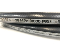 NOS 14 ft x 3/4″ Parker #487TC-12 Steel Braided Hydraulic Hose