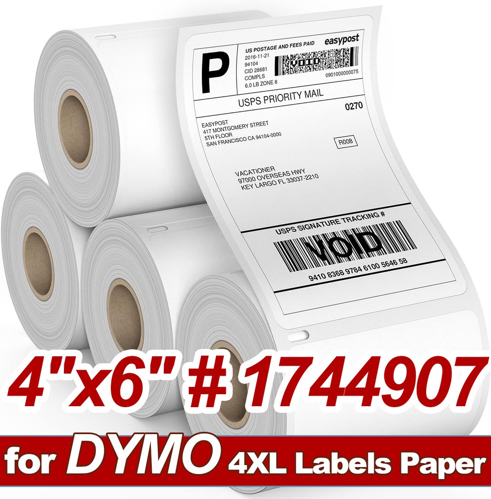 LOT Roll DYMO 4XL Labels Direct Thermal Shipping Labels 4″x6″ 1744907 Compatible