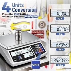 Electronic Gram Scale for Coins 30kg 0.1g