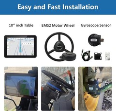 JY305 Tractor GNSS Autosteer System AB Line in Straight Curve A+ Pivot U-Turn