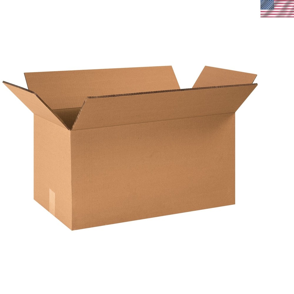 15-Pack Double Wall Shipping Boxes – Medium 24″L x 12″W x 12″H Eco-Friendly