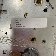 L9000-Series Template for Right-Handed Door
