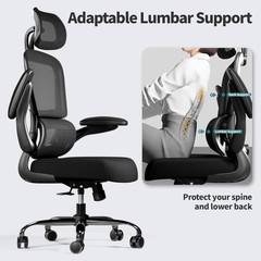 TRALT Ergonomic Mesh Office Chair – 330LBS, Adjustable Lumbar, Lifetime Warranty