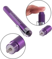 Portable Aluminum Medical LED Penlight with Pupil Gauge for Nurses & Doctors