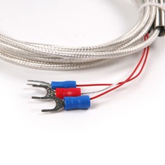 1/2″ NPT Thread Pt100 RTD Temperature Sensor Probe with Wire -50 to 250°C / -58F