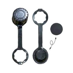 FLEXIBLE REPLACEMENT GAS SPOUT WITH 2 SCREW COLLAR CAPS – FITS
