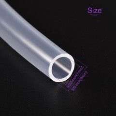 Clear Silicone Tube 7mm ID 9mm OD 1mm Thickness 16 Feet Industrial