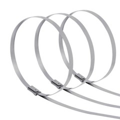 100 PCS 6″-20″ Metal Zip Ties Stainless Steel Heavy Duty Self-Locking Cable Ties