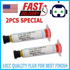 2PC Soldering Paste Flux Grease RMA-223 10cc Syringe Tube PCB BGA SMD PGA PCA