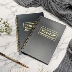 Monthly Planner 2026-2028, 3 Year 5.7” X 8.5”, Black(JAN2026-DEC2028)