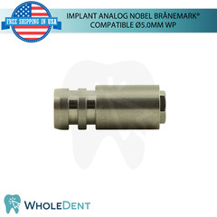 Dental Fixture Analog WP Nobel Brånemark® Compatible Ø5.0mm External Hex